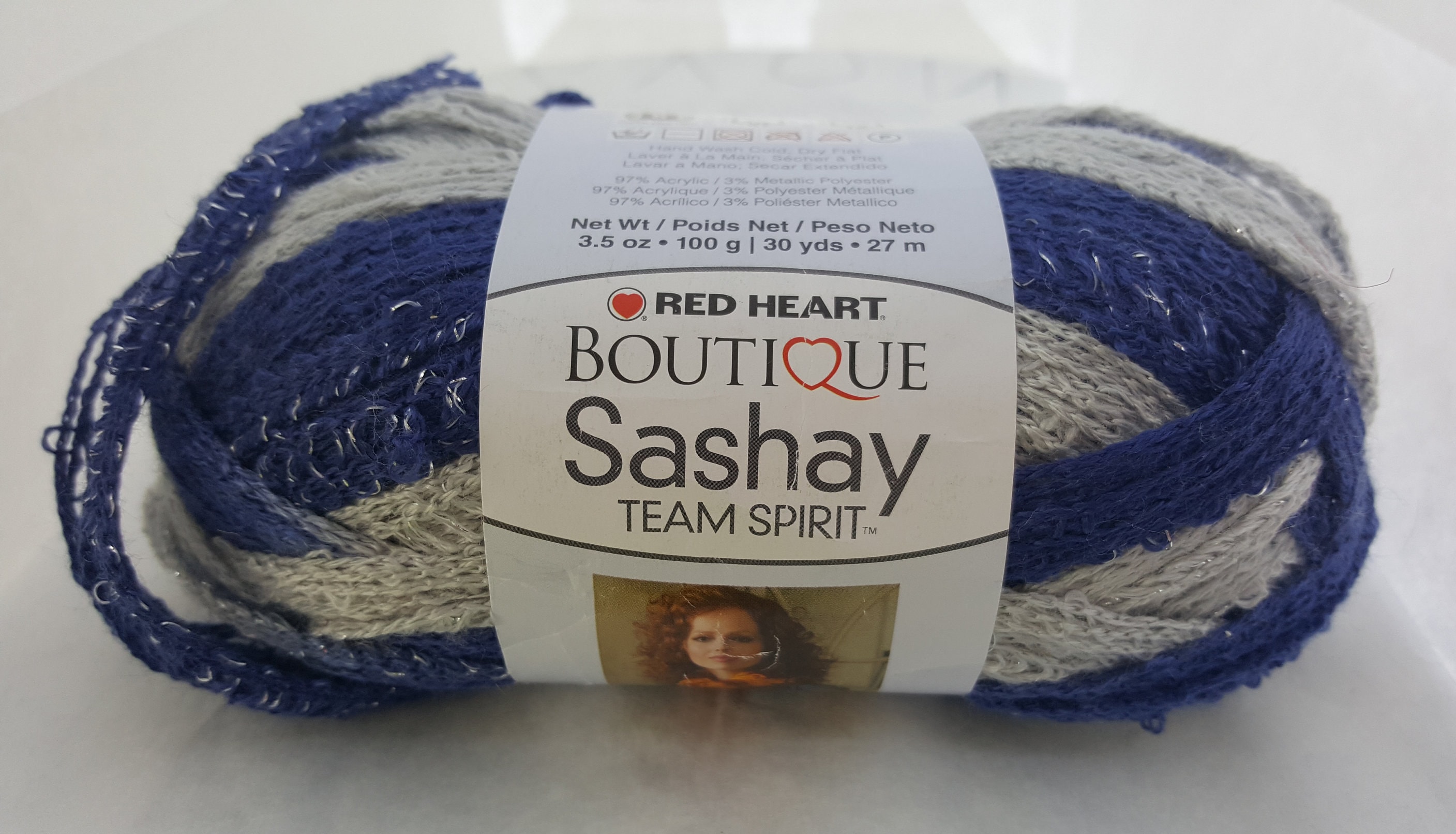 Red Heart Boutique Sashay Team Spirit gold/black Yarn 2 Skeins 