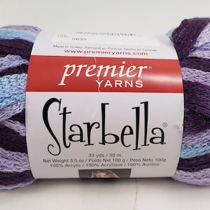 Premier Yarns Starbella # 15-12 &quot;Eventide&quot; Yarn - 2 Skeins