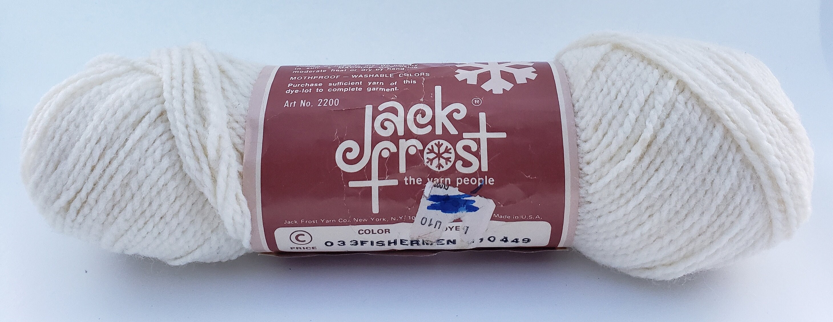Vintage Jack Frost Wintuk Sports Yarn # 033 "Fishermen"