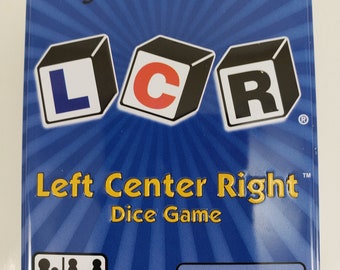 The Original George And Co. LCR Left Center Right Dice Game In A Tin