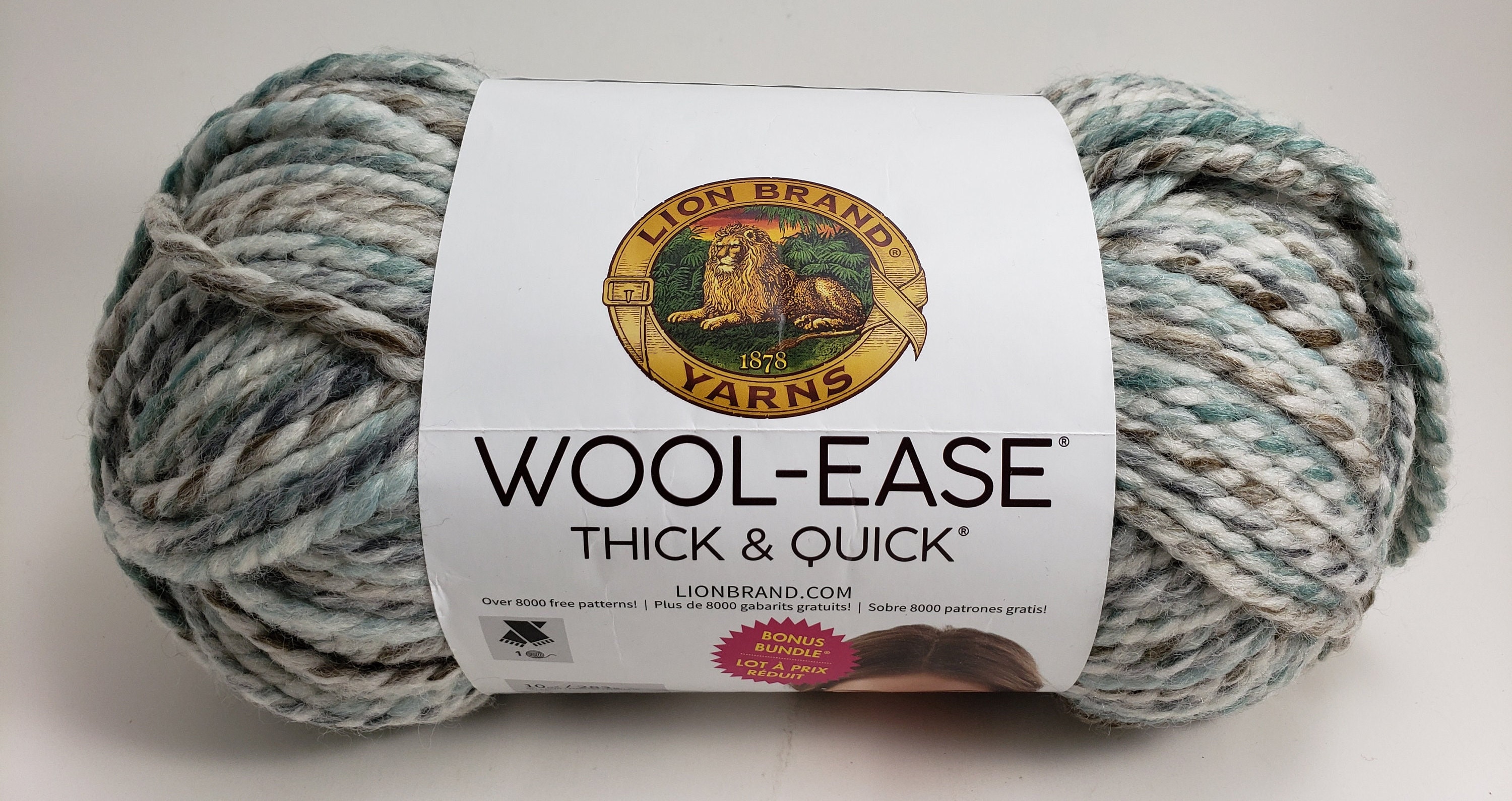 CLARET Red Purple Lion Brand Wool-ease Thick & Quick Yarn Wt 6 Super Bulky  Wool Blend Machine Wash Dry Knit Crochet Fiber Art Supply 7414 