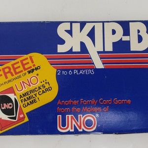 Vintage 1980 Mattel Skip Bo Card Game
