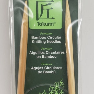 Clover Takumi Bamboo Circular 16&quot; No 9 Knitting Needle