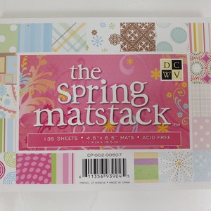 DCWV スプリング マットスタック カードストック