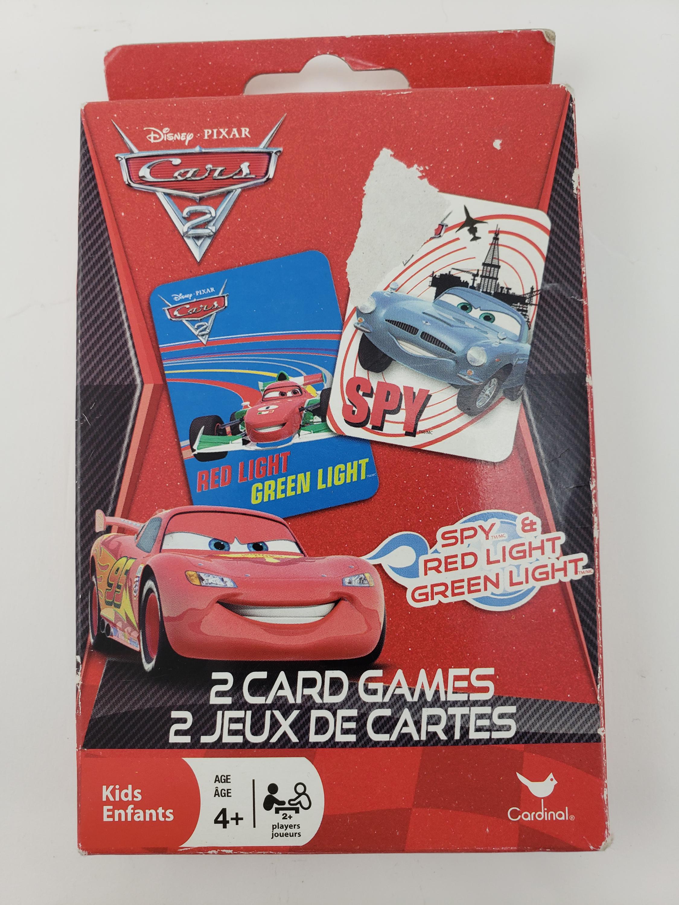 Cardinal Disney Pixar Cars 2 Spy & Red Light Green Light Card Game