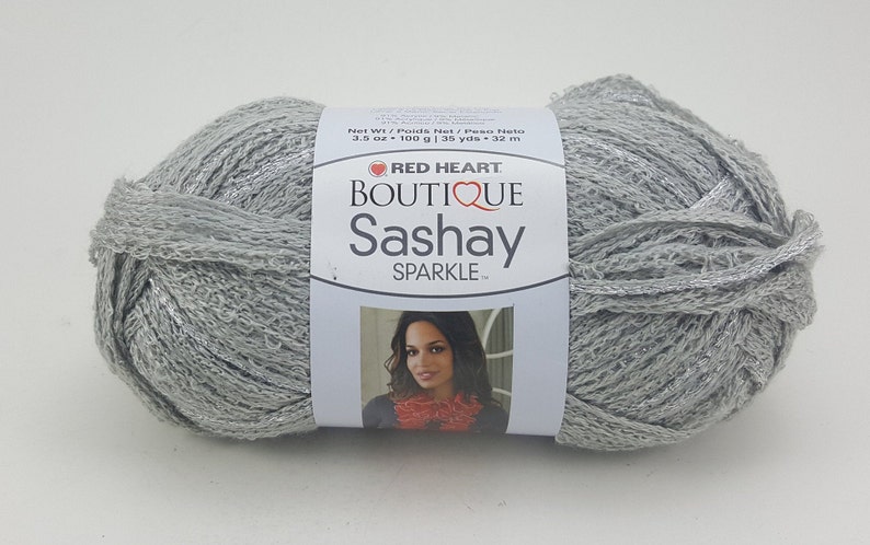 Red Heart boutique sashay yarn GREY
