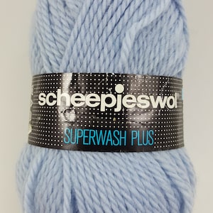 Scheepjeswol &quot;Light Blue&quot; Pure New Wool Yarn