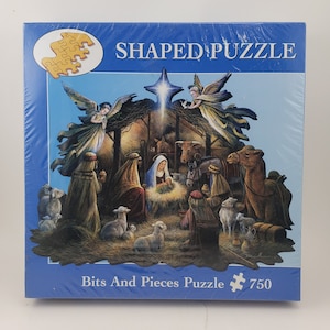 Bits And Pieces  750 Pieces Shaped Puzzle &quot;In The Manger&quot; - Sealed