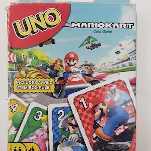 Juego de cartas Mattel 2020 UNO "MARIOKART" - Usado