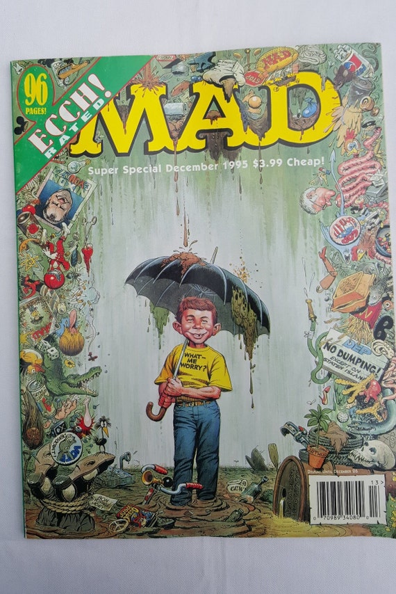 Vintage 1995 Ecch Rated Mad Comic - Pre-owned - Etsy