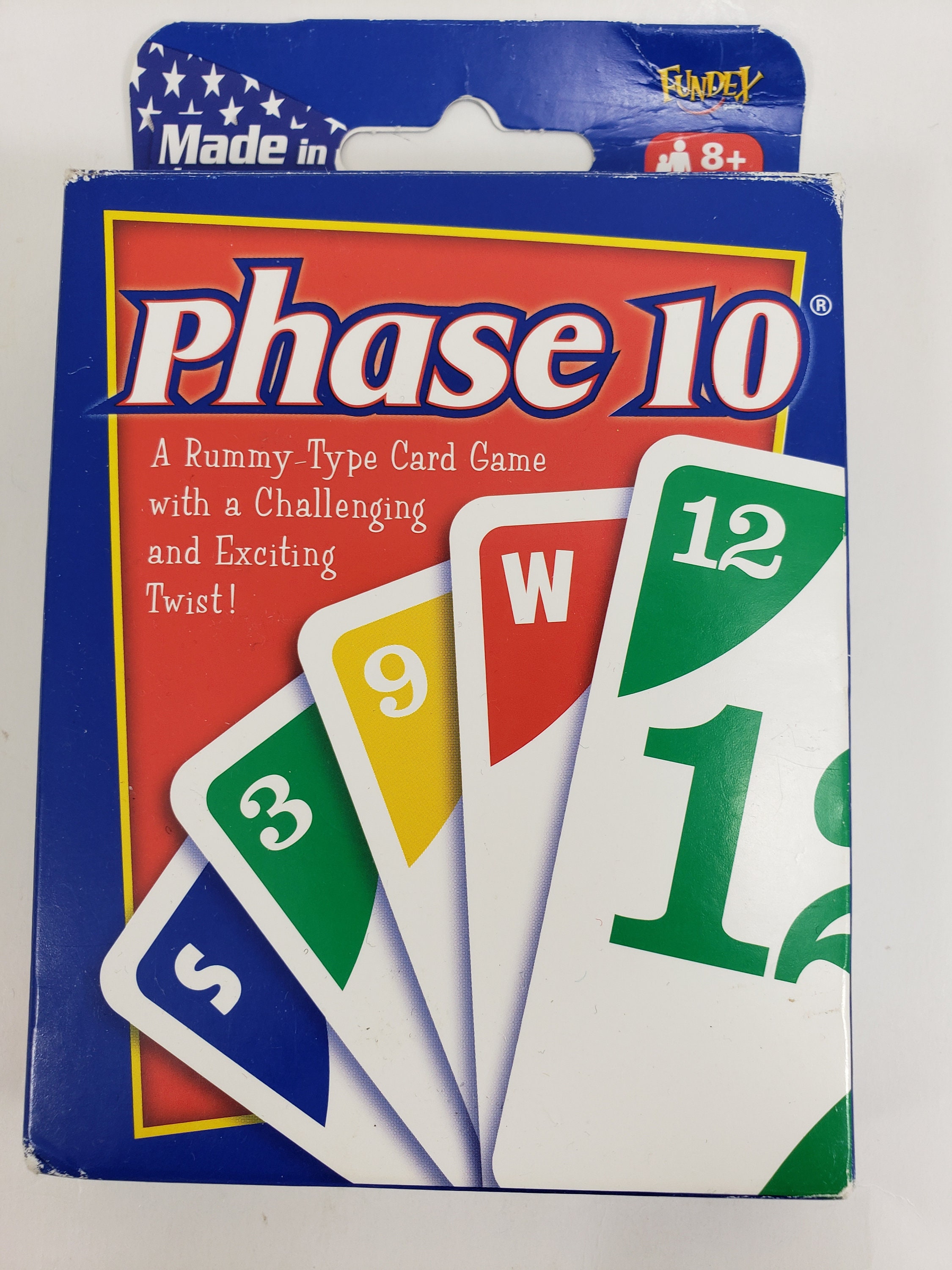 Phase 10 Card Game A Rummy Card Game with a Twist Fundex Games Challenging  New