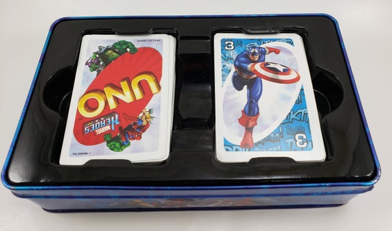 Fundex Marvel Heroes UNO Custom Card Game in A Tin - Etsy