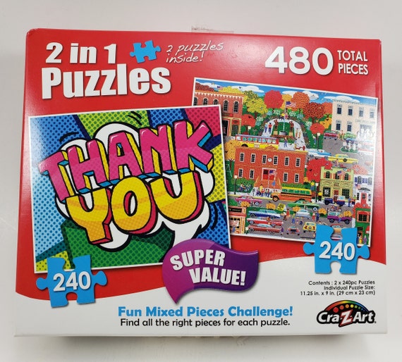 Cra Z Art 2-in-1 Puzzles: Thank You Pop Art & Everyday Heroes (480