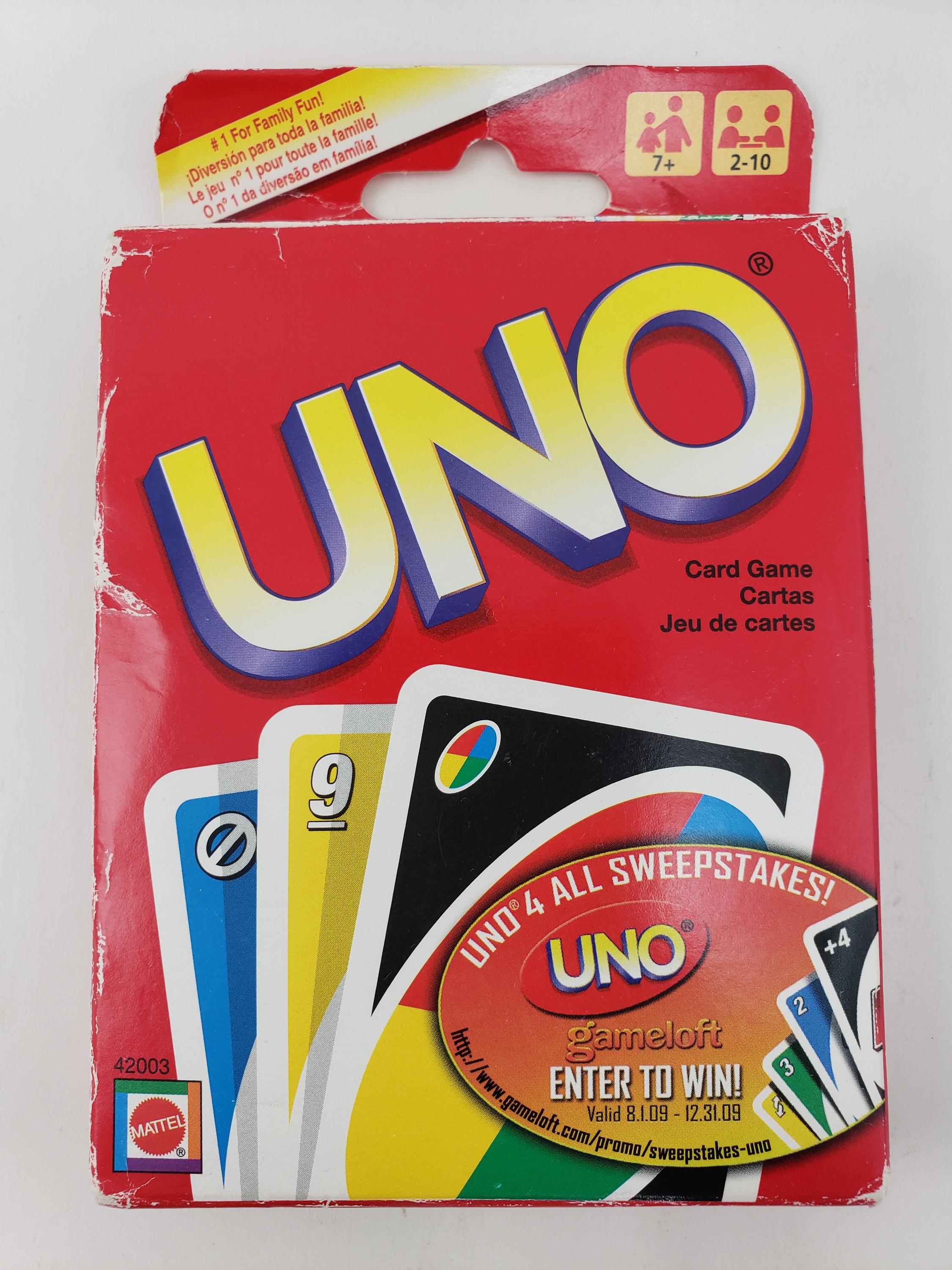 Mattel 2009 UNO Card Game - Open Box - Etsy