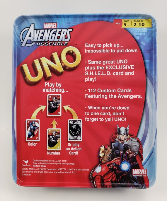 Gioco Di Carte UNO A Tema Avengers &ndash; Party In Famiglia Con Supereroi Marvel