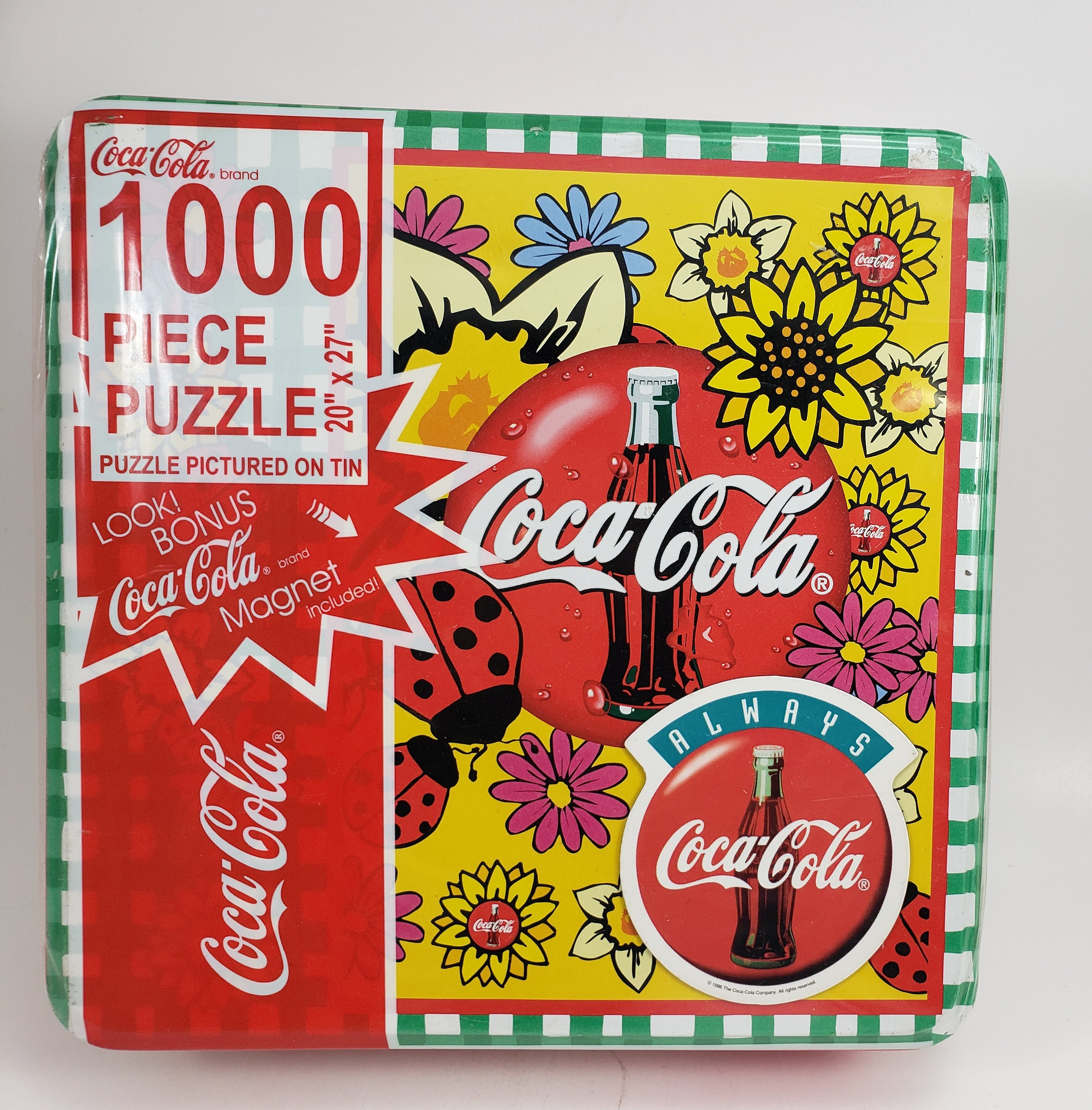 Coco Cola coke 1000 Pieces Jigsaw Puzzle in A Keepsake Tin 