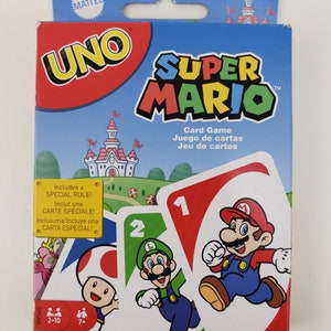 Mattel UNO „Super Mario“ Kartenspiel – offene Box