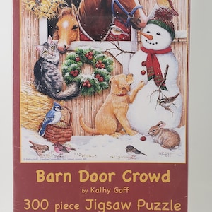 Puzzle 300 pièces SunsOut &quot;Barn Door Crowd&quot;