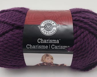 Hilo Loops & Threads Charisma #3 "morado oscuro" - 3 madejas