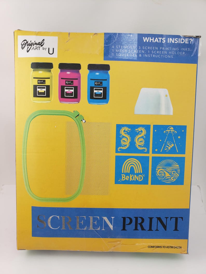 Original Art by U Screen Print Kit - Open Box - Etsy