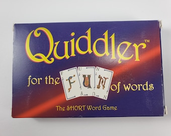 1998 Quiddler Short Word Card Game - Open Box