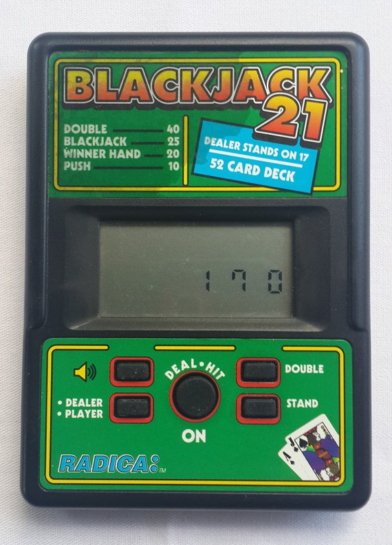 handheld blackjack game
