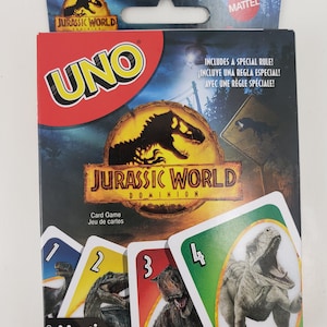 Mattel 2021 Disney ""Jurassic World Dominion"" UNO Kartenspiel