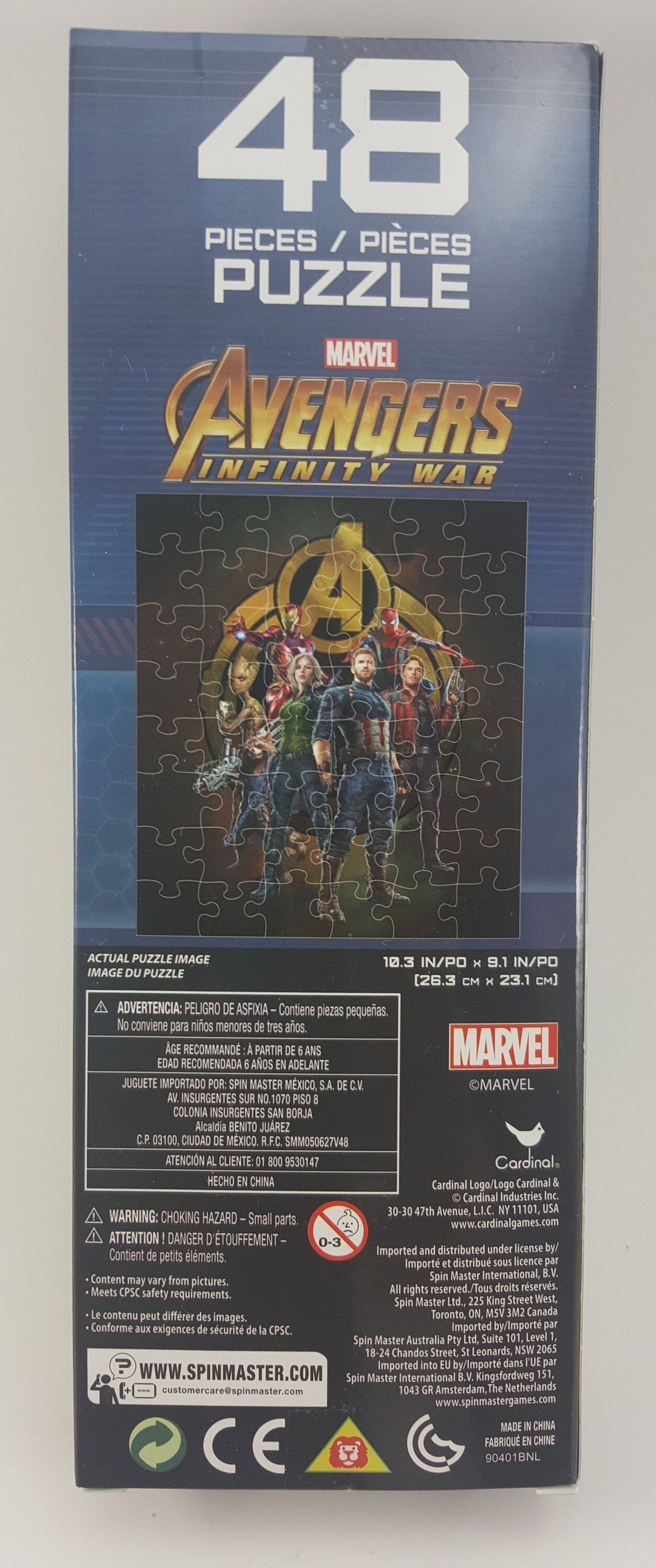 Cardinal Marvel "avengers Infinity War" 48 Pieces Puzzle - Etsy