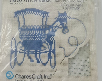 チャールズクラフト 14カウント アイーダ布：コットンクロスステッチ生地（15インチ×15インチ）