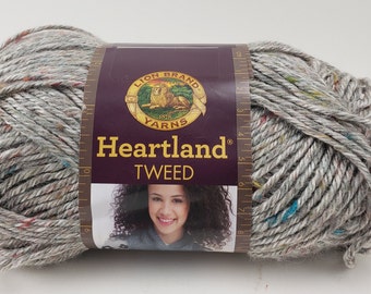 Lion Brand Yarn Heartland Mount Rainier Basic Medium Acrylic Gray