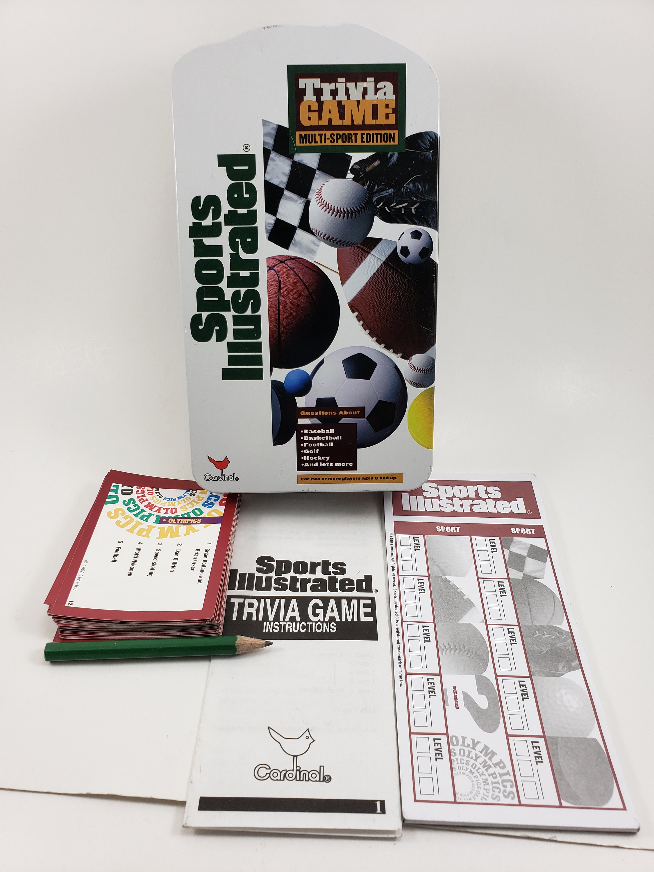 Sports Illustrated Trivia Game Multi Sport Edition Game In A Etsy