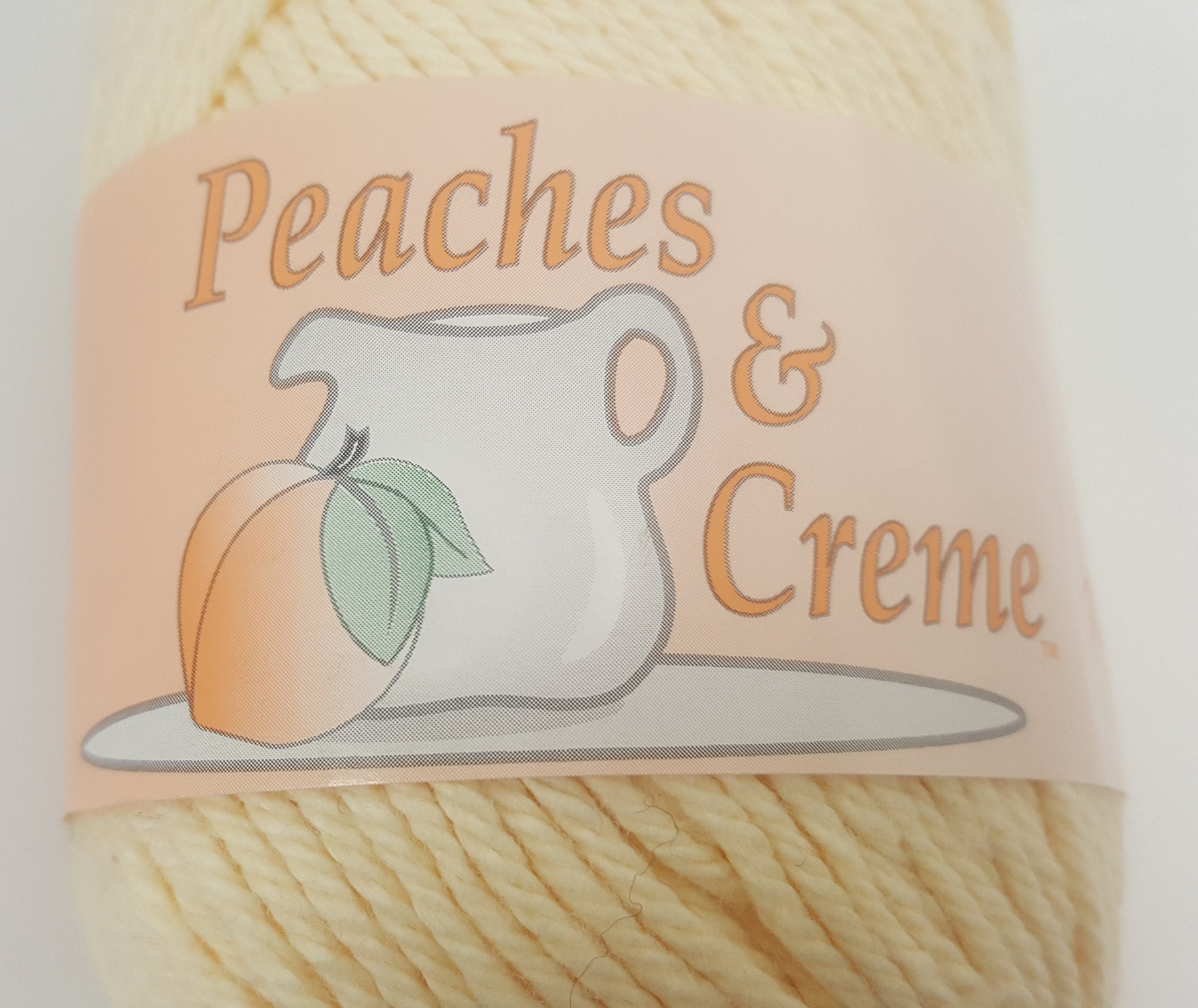 Peaches & Crème Yarn 3 Cream100 Cotton Yarn4 Etsy