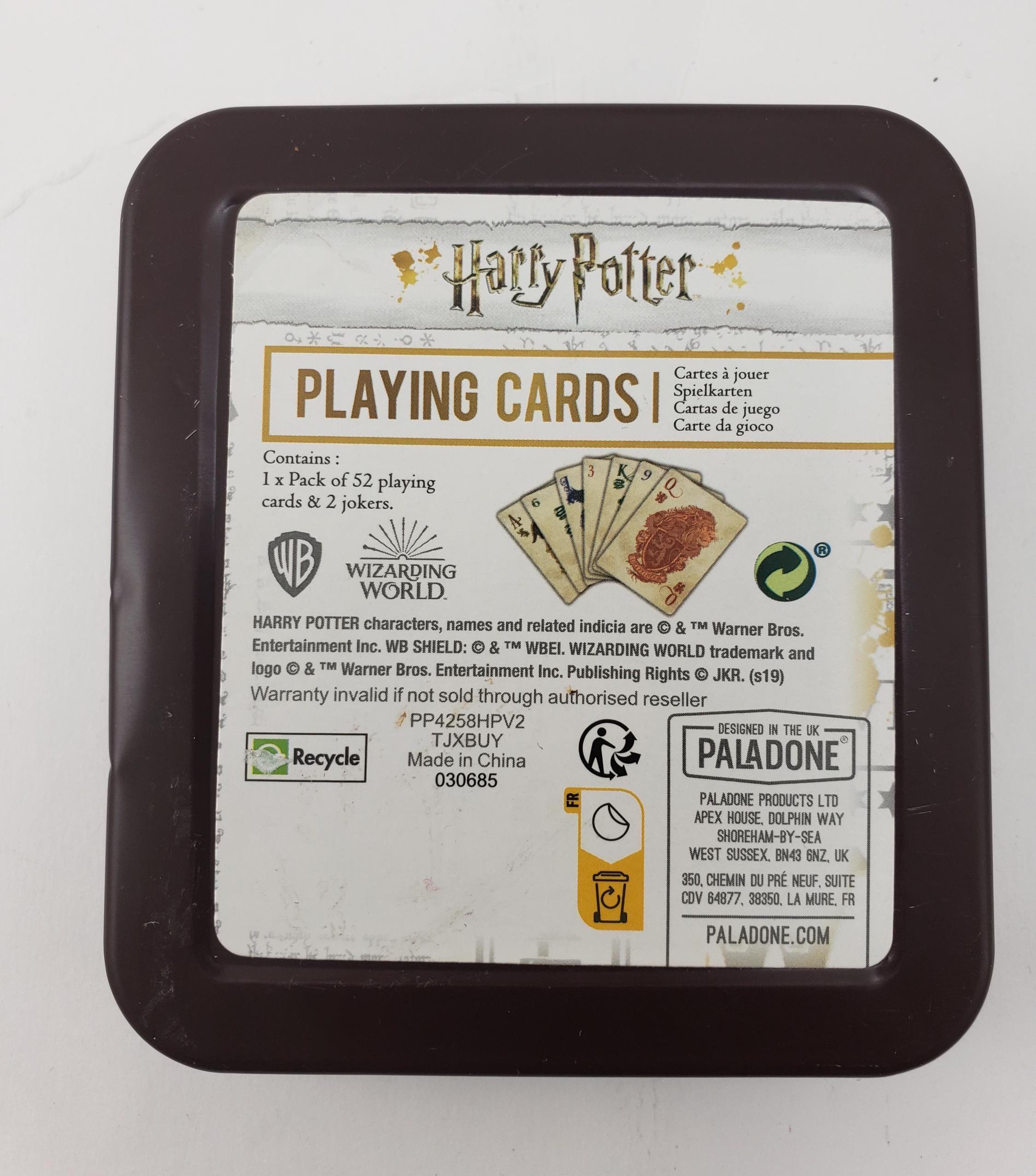 Paladone Harry Potter Hogwarts Playing Card in A Tin - Pre Owned