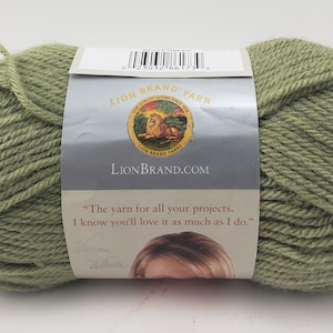 Lion Brand Vanna&#39;s Choice # 173 &quot;Dusty Green&quot; Yarn - 3 Skeins