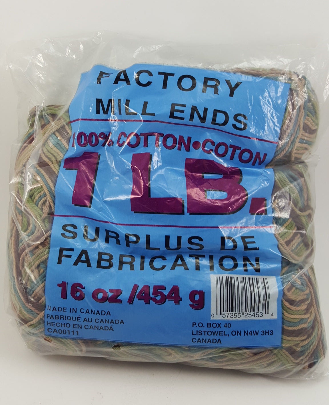 Factory Mill Ends Yarn 100 Cotton Yarn Multicolor Yarn Etsy