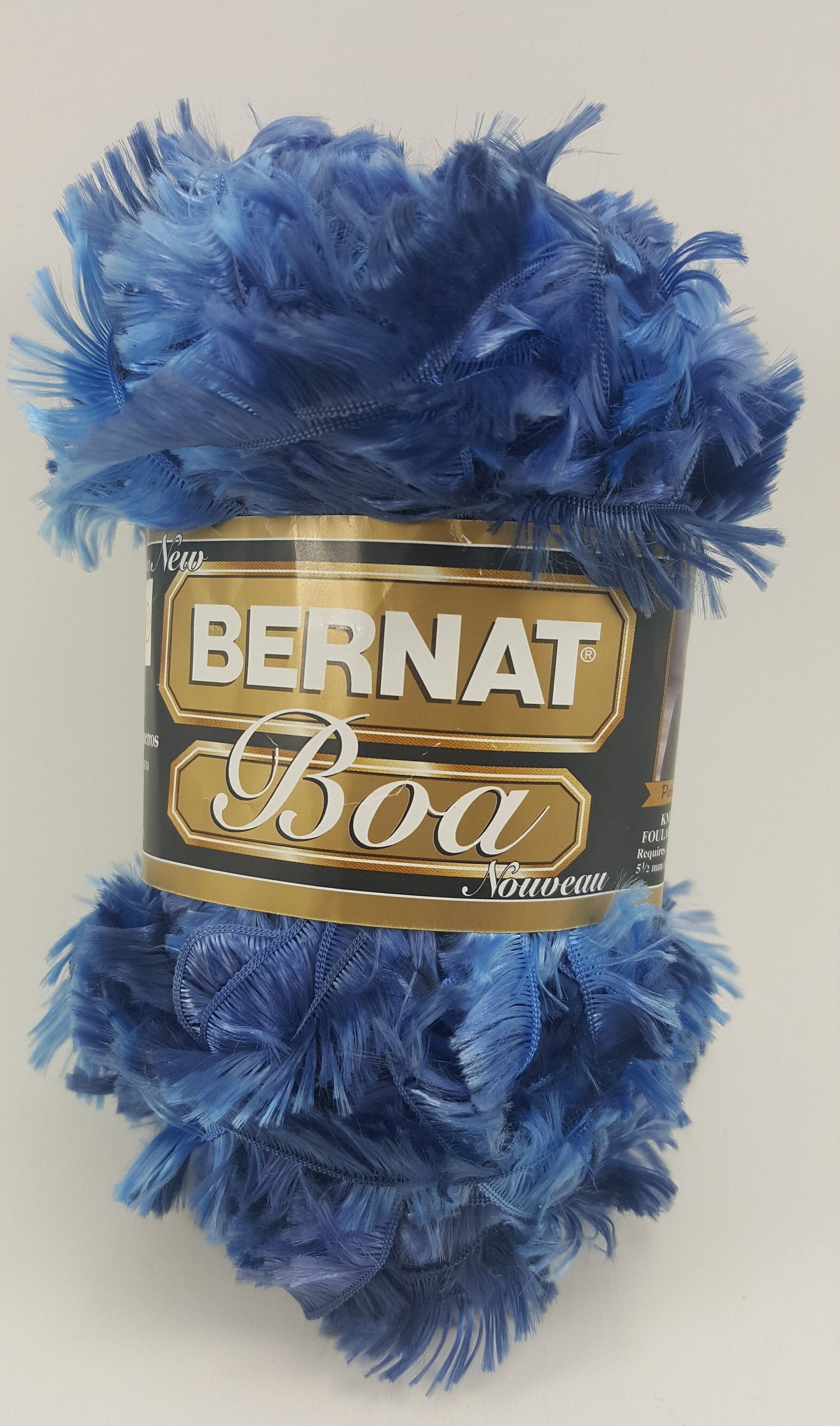 Bernat Boa Yarn, 81205  peacock,variegated,multicolored,scarf,hat,afghan,novelty,blue,purple,fancy  Fur,eyelash,fun Fur Yarn,fiber,notion 