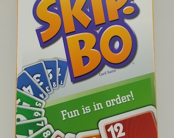 1992 SKIP BO DELUXE Card Board Game - Complete Boxed Set with Instructions  - Challenging Family Game - All Ages Family Game Night - Gift
