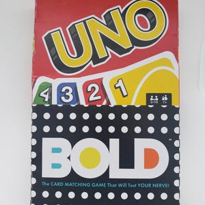 Mattel 2017 UNO BOLD 2 Card Games In One
