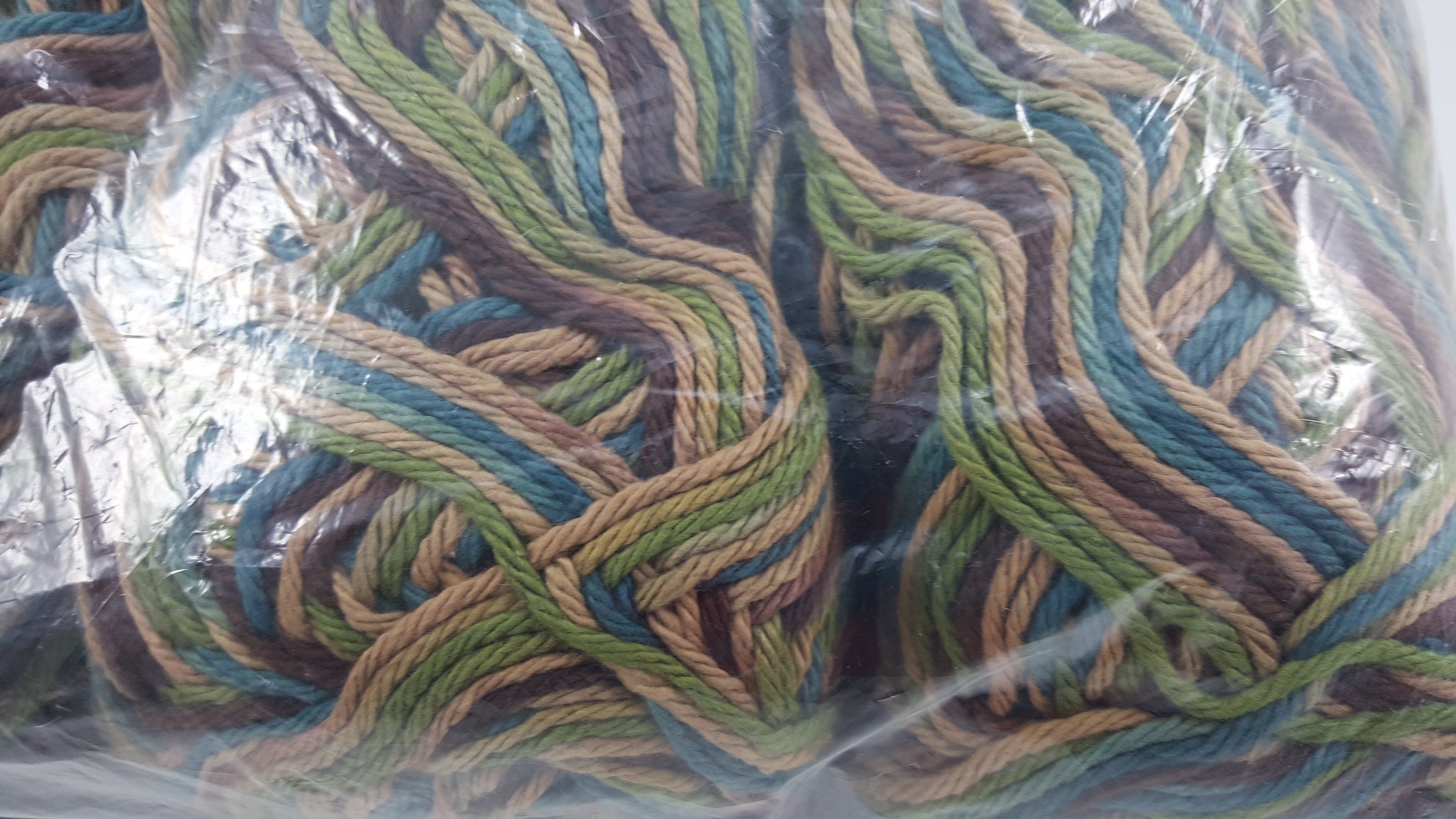 Factory Mill Ends Yarn 100 Cotton Yarn Multicolor Yarn Etsy