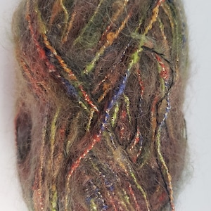 Variegated, Multi- Colored, Shimmering, Glittering Yarn