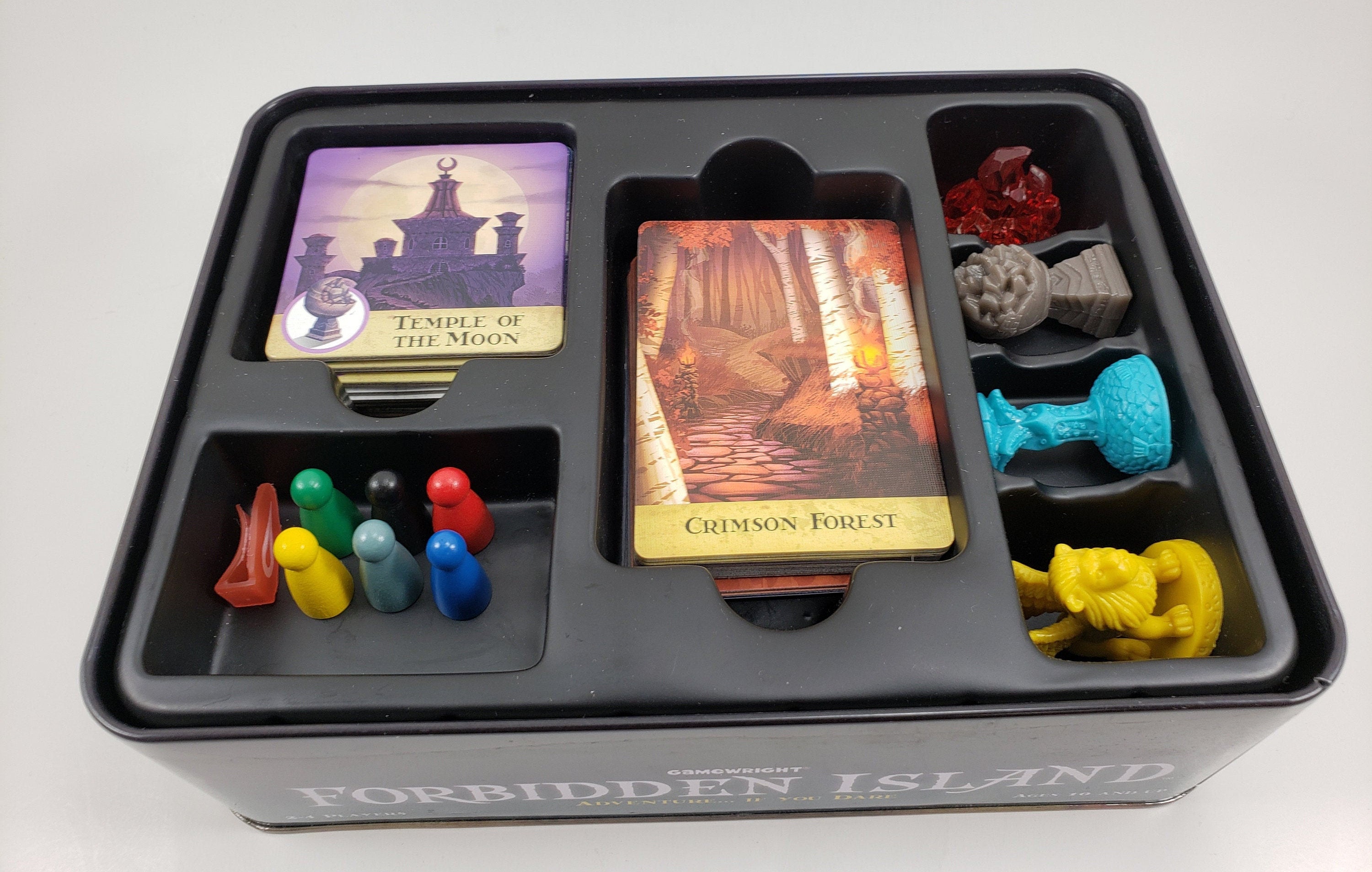 Gamewright Forbidden Island Board Game in Tin Box USED, COMPLETE