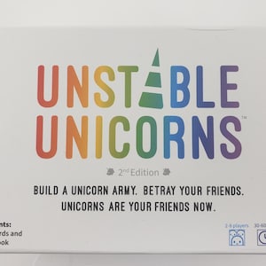 2021 Unstable Unicorns 2nd Edition Card Game
