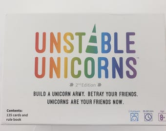 2021 Unstable Unicorns 2nd Edition Card Game