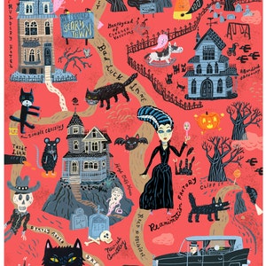 Gruselige Stadt. Ein limitierter Druck einer Originalillustration.