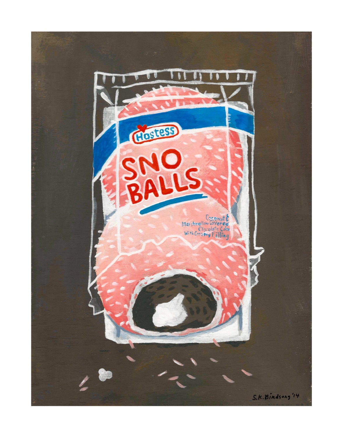 Snoballs. A Limited Edition Giclee Print of an Original | Etsy