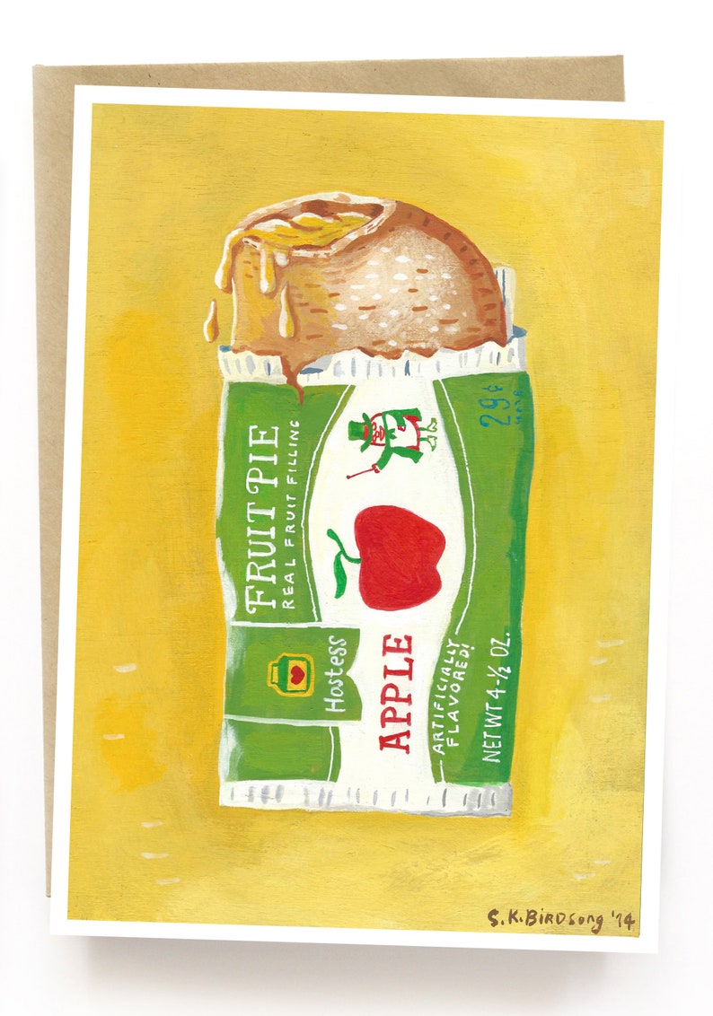 Apple Fruit Pie Note Card Set of 3 5 X 7 Cards Etsy