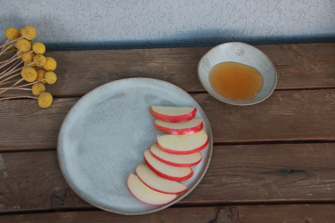 Apple and Honey Dish Apple and Honey Plate Set Ceramic Rosh Etsy