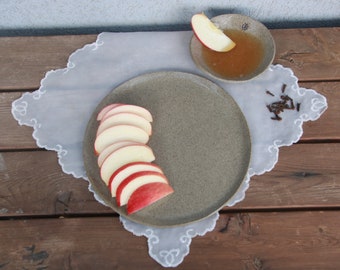 Apple and honey dish, Jewish new year plate set, Rosh Hashana table, Rosh Hashana gift, Jewish new year gift, Jewish wedding gift