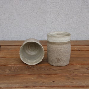 Set of two coffee mugs, pottery coffee mugs, stoneware mug set, rustic coffee mug, coffee mug set, ceramic tea mug, ceramic tea cup image 6