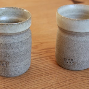 Set of two coffee mugs, pottery coffee mugs, stoneware mug set, rustic coffee mug, coffee mug set, ceramic tea mug, ceramic tea cup image 4